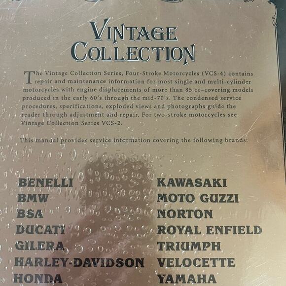 Clymer Vintage Collection Series, 2 stroke & 4 stroke motorcycle manuals - Picture 4 of 7